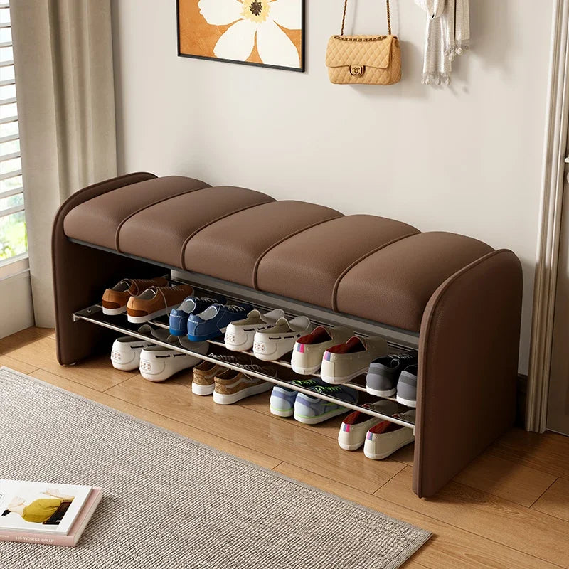 Banc à Chaussures Design Moderne | Assise Confort en Simili-Cuir