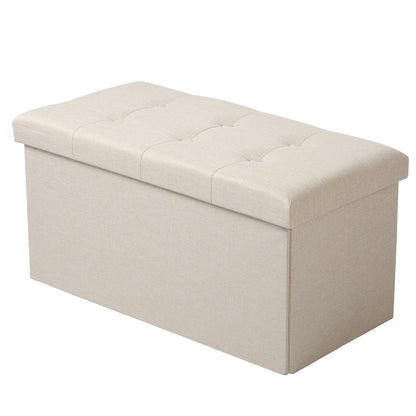 Banc Coffre Pliable avec Assise Capitonnée | Style Ottoman Design