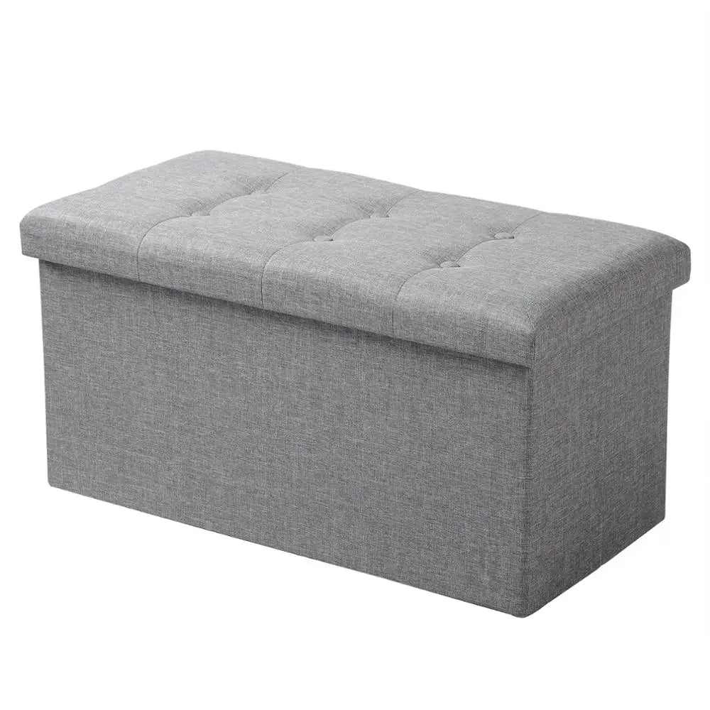 Banc Coffre Pliable avec Assise Capitonnée | Style Ottoman Design
