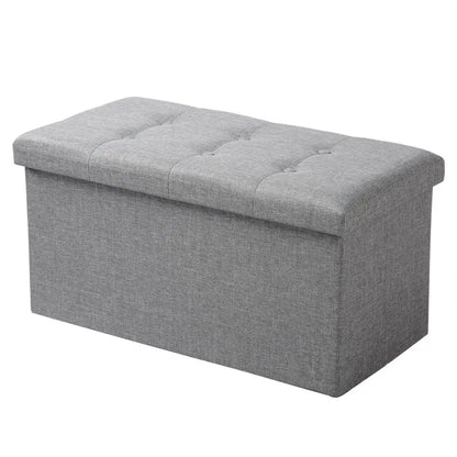 Banc Coffre Pliable avec Assise Capitonnée | Style Ottoman Design