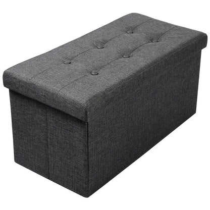 Banc Coffre Pliable avec Assise Capitonnée | Style Ottoman Design