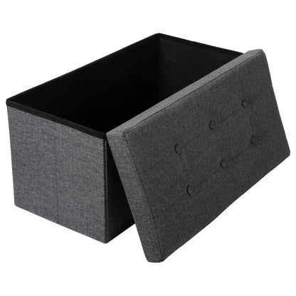 Banc Coffre Pliable avec Assise Capitonnée | Style Ottoman Design