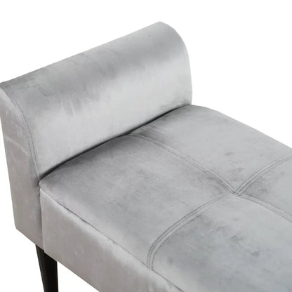 Banc bout de lit capitonné avec accoudoirs, design décoratif minimaliste, fauteuil confortable de la marque Maison Banc