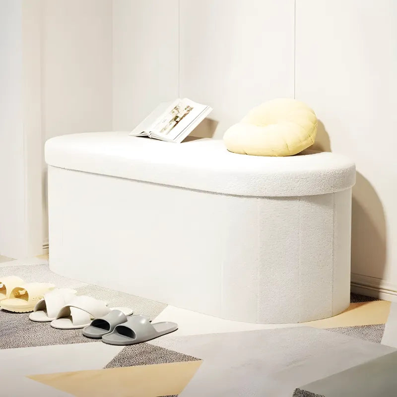 Banc coffre de rangement pliable Maison Banc en bois marron foncé avec design minimaliste et moderne, idéal pour espace intérieur.