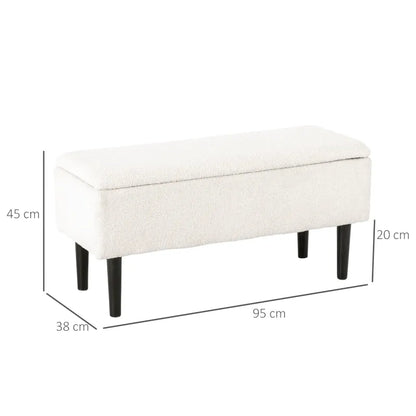 Banc coffre déco en velours Maison Banc avec espace de rangement élégant et moderne pour la maison.