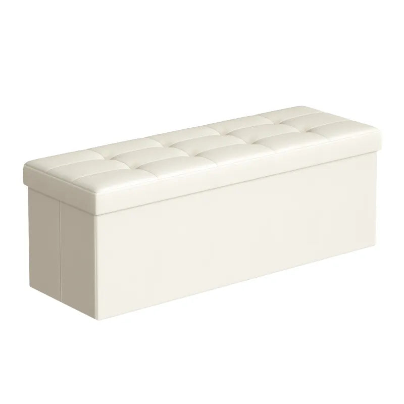 Banc coffre scandinave pliable beige de Maison Banc, design minimaliste et décoratif pour salon ou entrée
