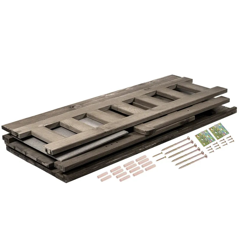 Banc de jardin classique en bois avec coffre de rangement discret, conçu par Maison Banc pour espace extérieur élégant.